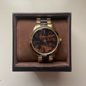 Michael Kors Gold/ tortoiseshell Watch
